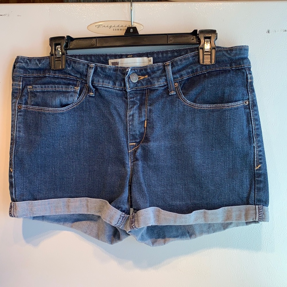 LEVI Dark Wash Shorts